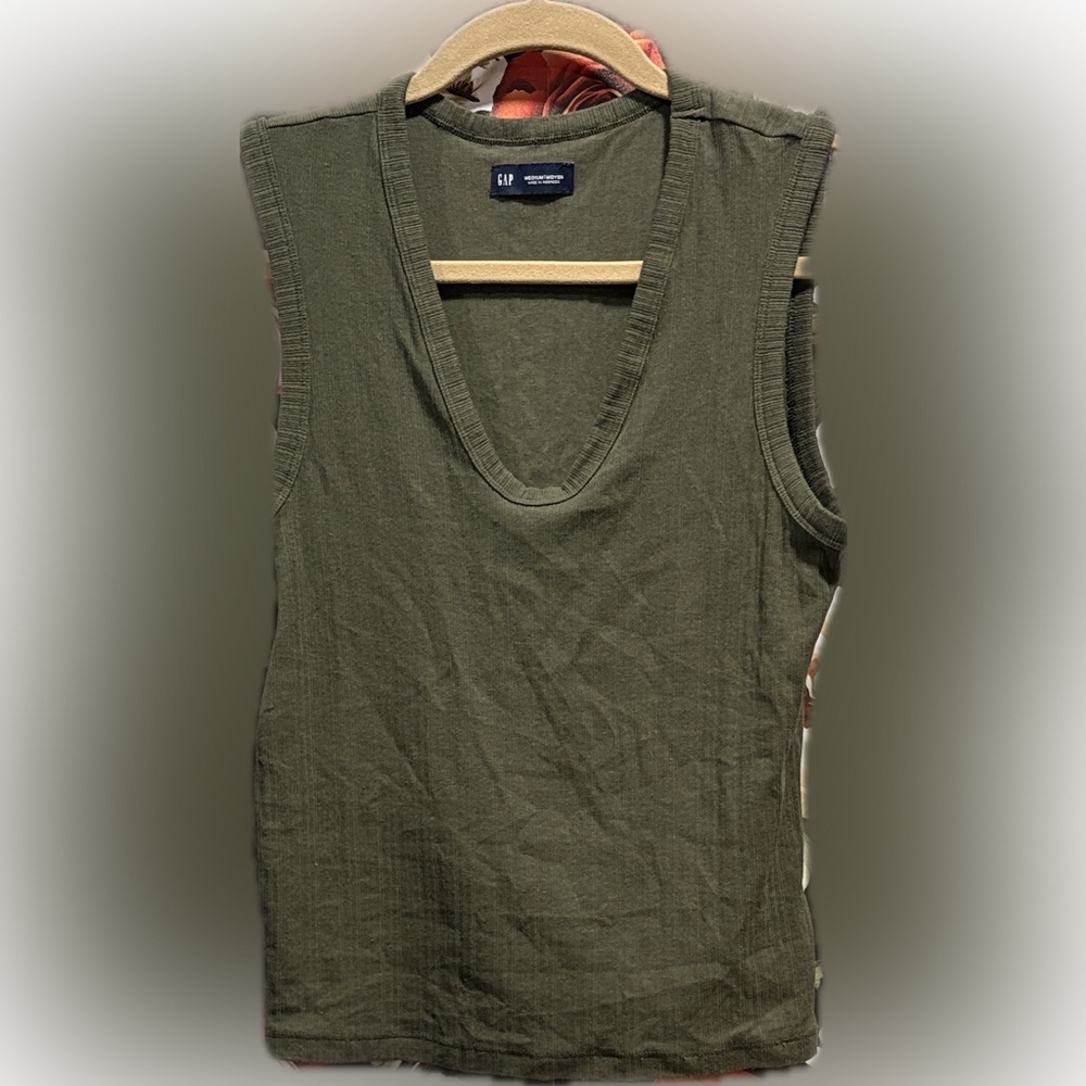 GAP Dark Green Women's Tank Top